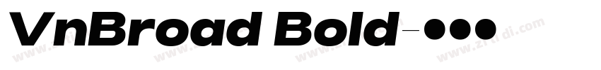 VnBroad Bold字体转换 VnBroad Bold字体转换